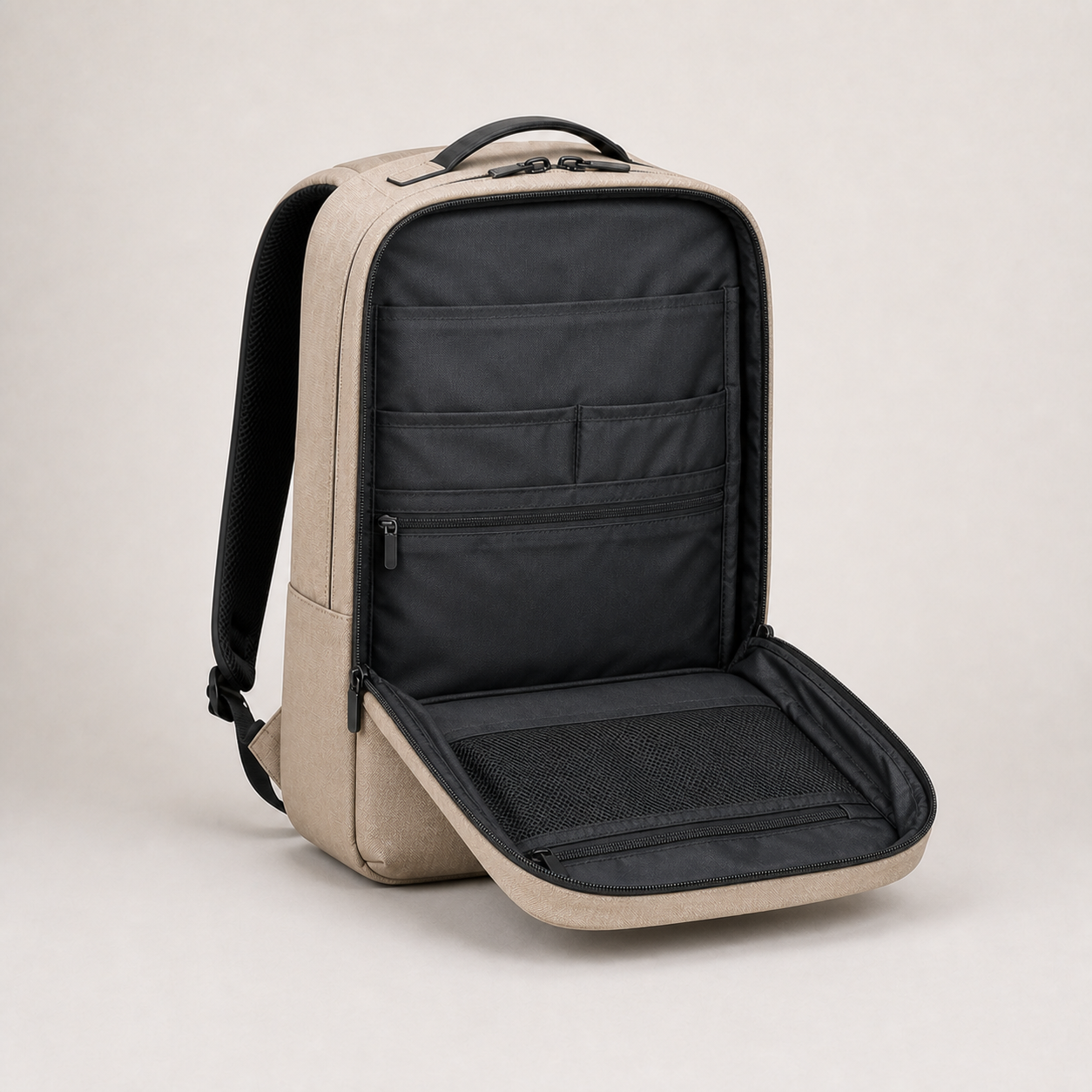 Daily Daypack 16L in Sand, open view