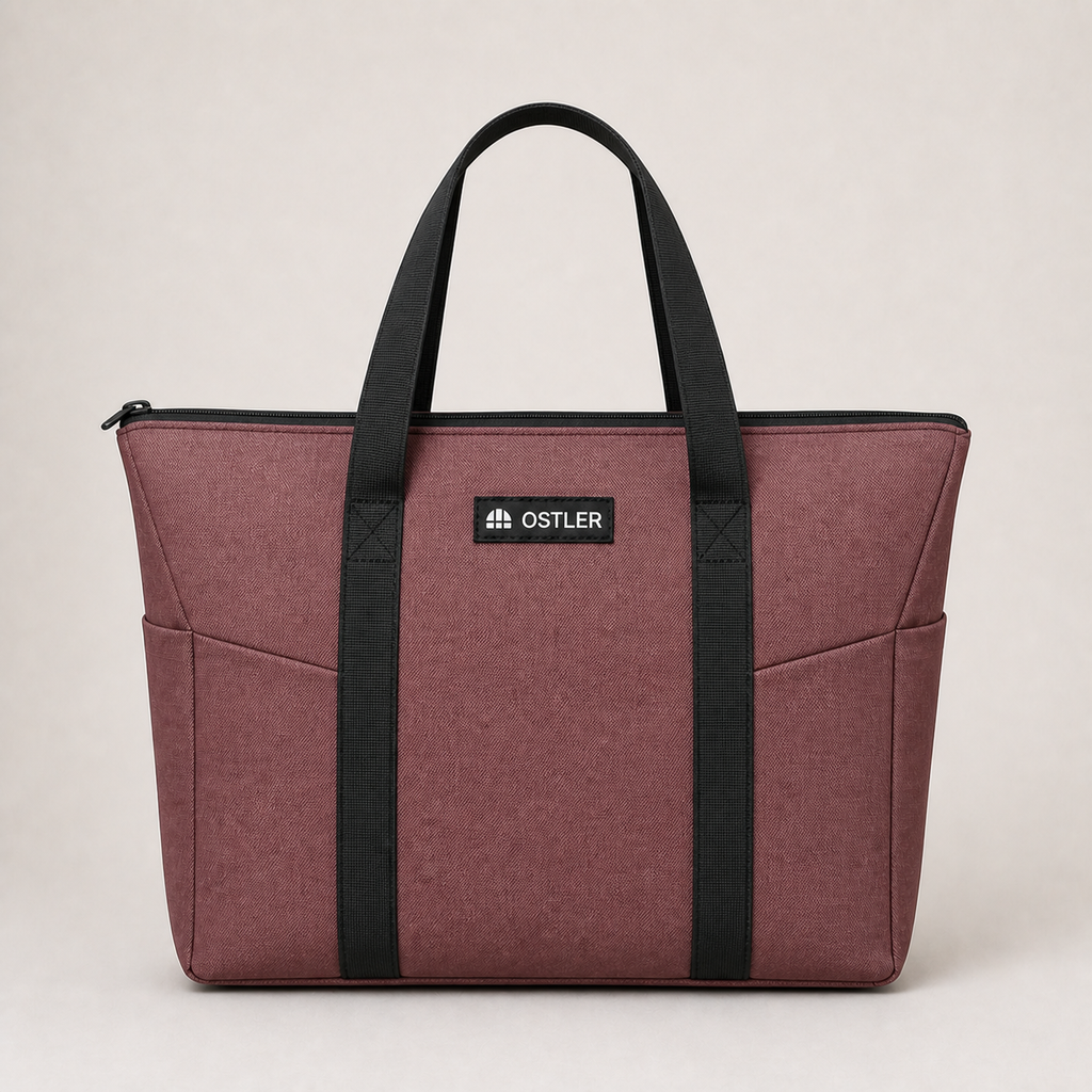 Daily Laptop Tote 14L in Rosewood, front view