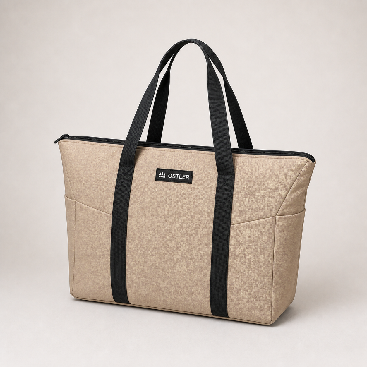 Daily Laptop Tote 14L in Sand, three-quarter view