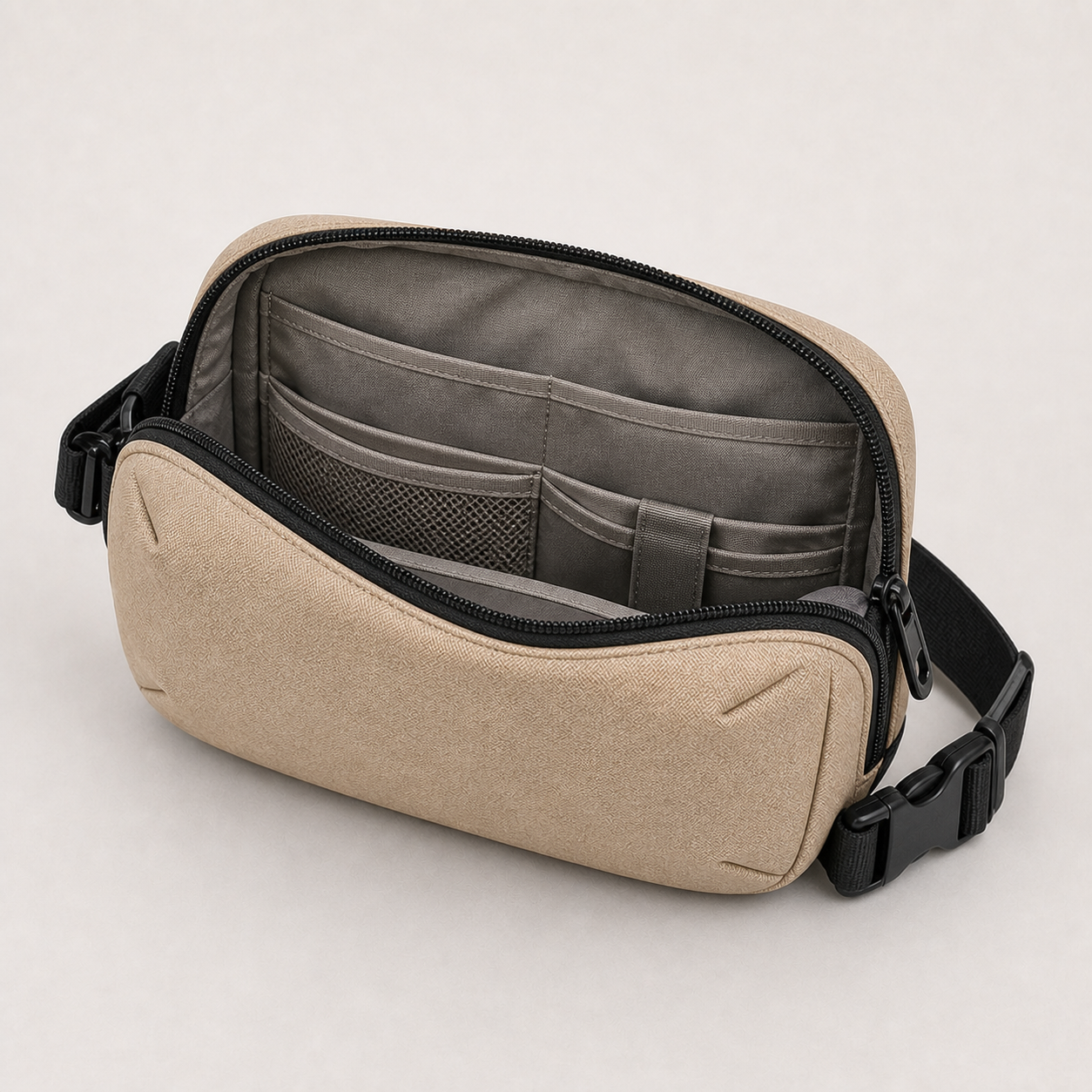 Daily Sling 6L in Sand, open view
