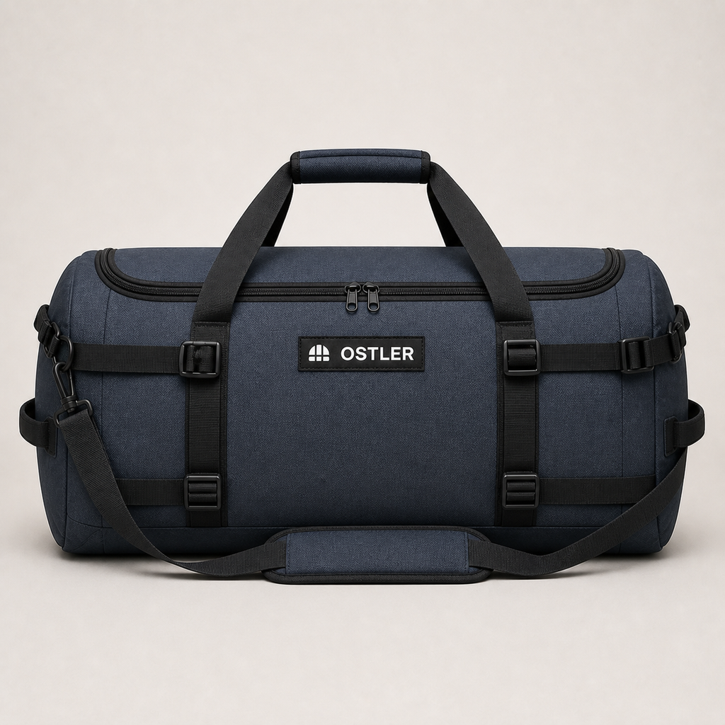 Haul Gear Duffel 60L in Slate, front view