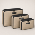 Kit Packing Cube Set (3) in Sand, three-quarter view
