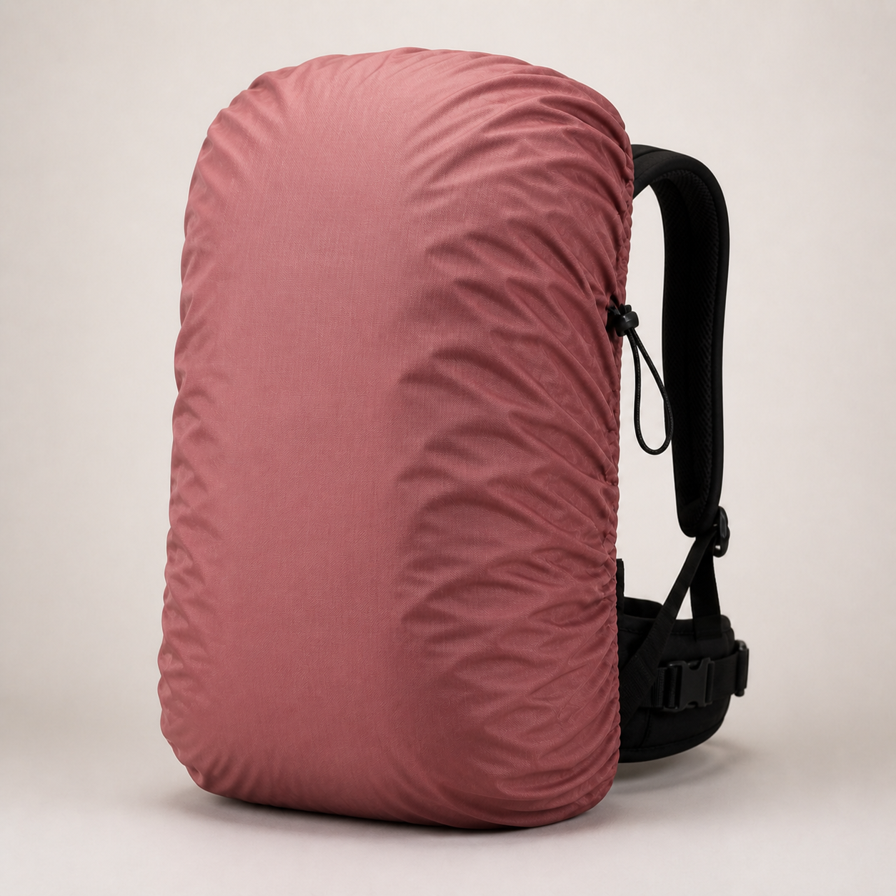 Kit Rain Cover in Rosewood, three-quarter view