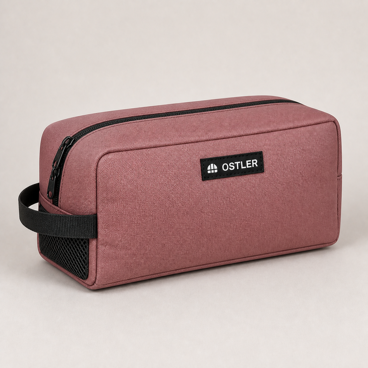 Kit Shoe Bag in Rosewood, three-quarter view