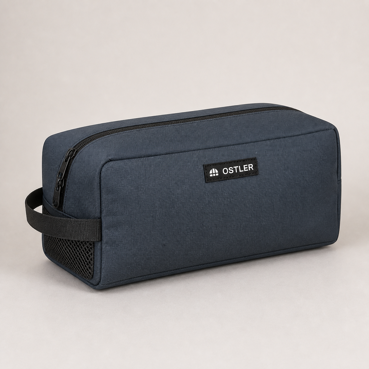Kit Shoe Bag in Slate, three-quarter view