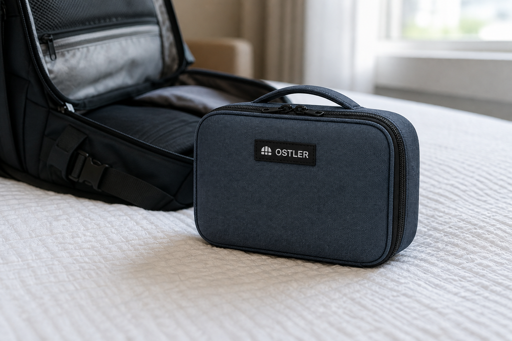 Kit Tech Pouch 2L in Slate, lifestyle view