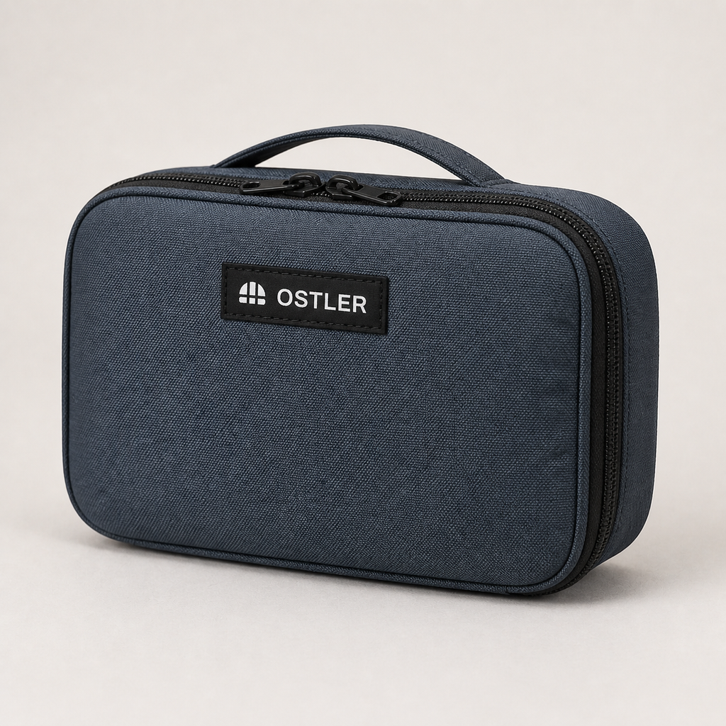 Kit Tech Pouch 2L in Slate, three-quarter view