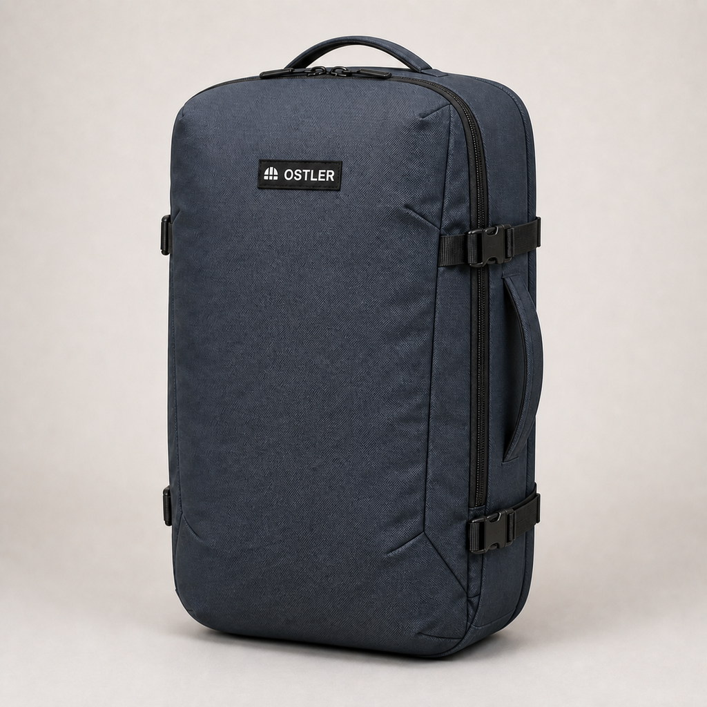 Transit Travel Pack 25L in Slate, three-quarter view