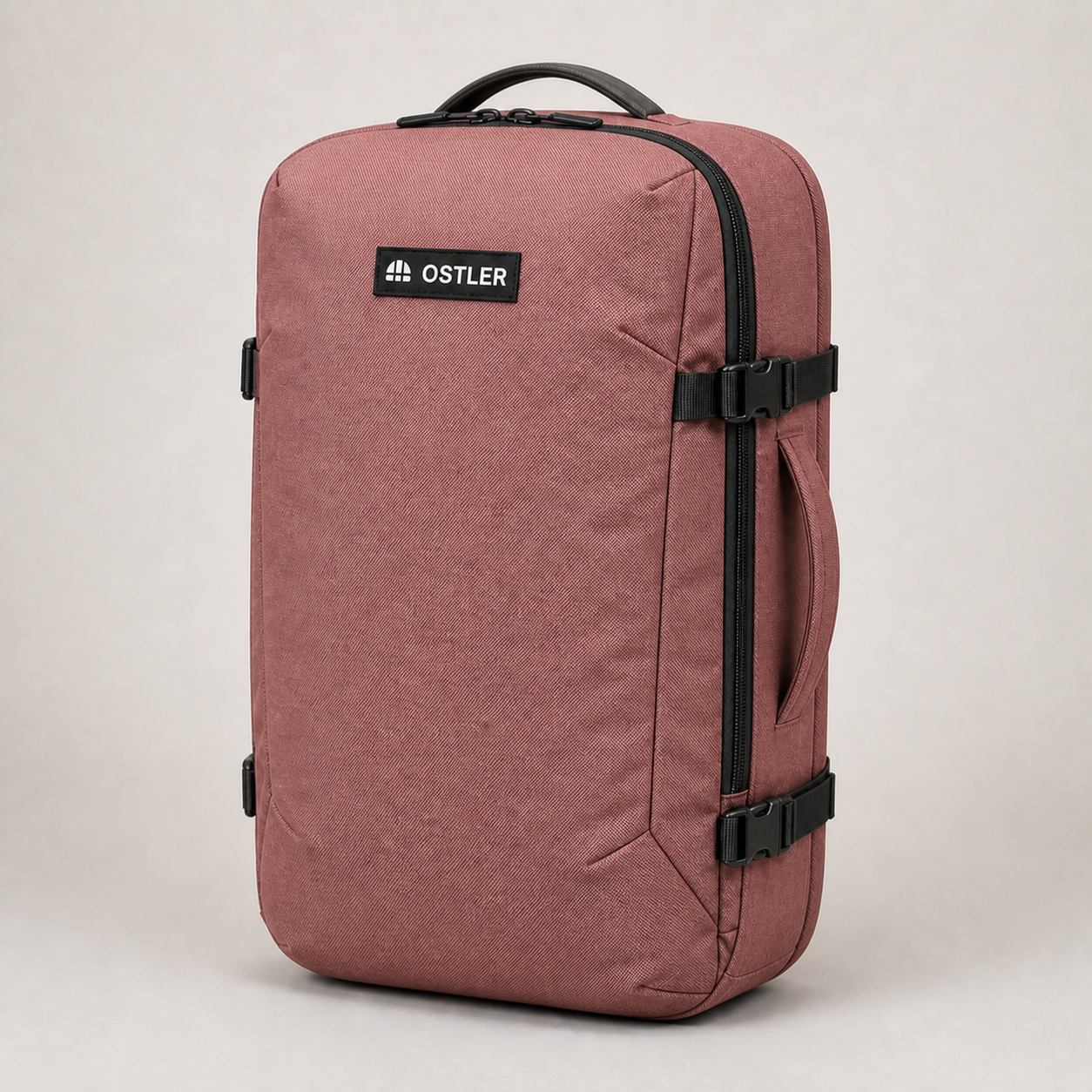 Transit Travel Pack 35L in Rosewood, three-quarter view