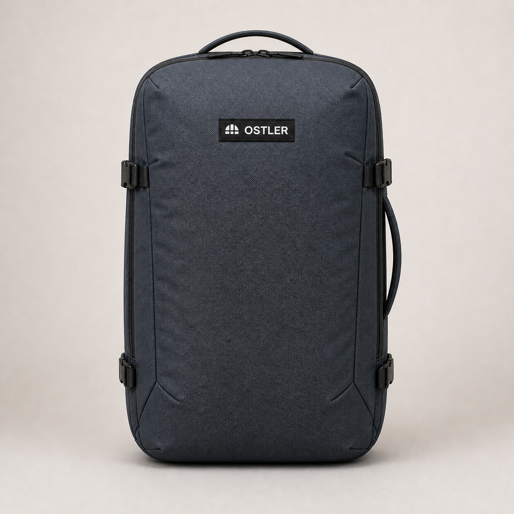 Transit Travel Pack 35L in Slate, front view