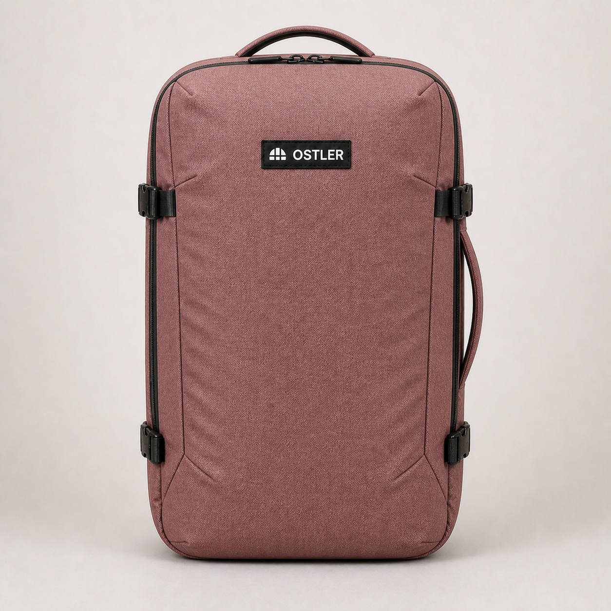 Transit Travel Pack 45L in Rosewood, front view