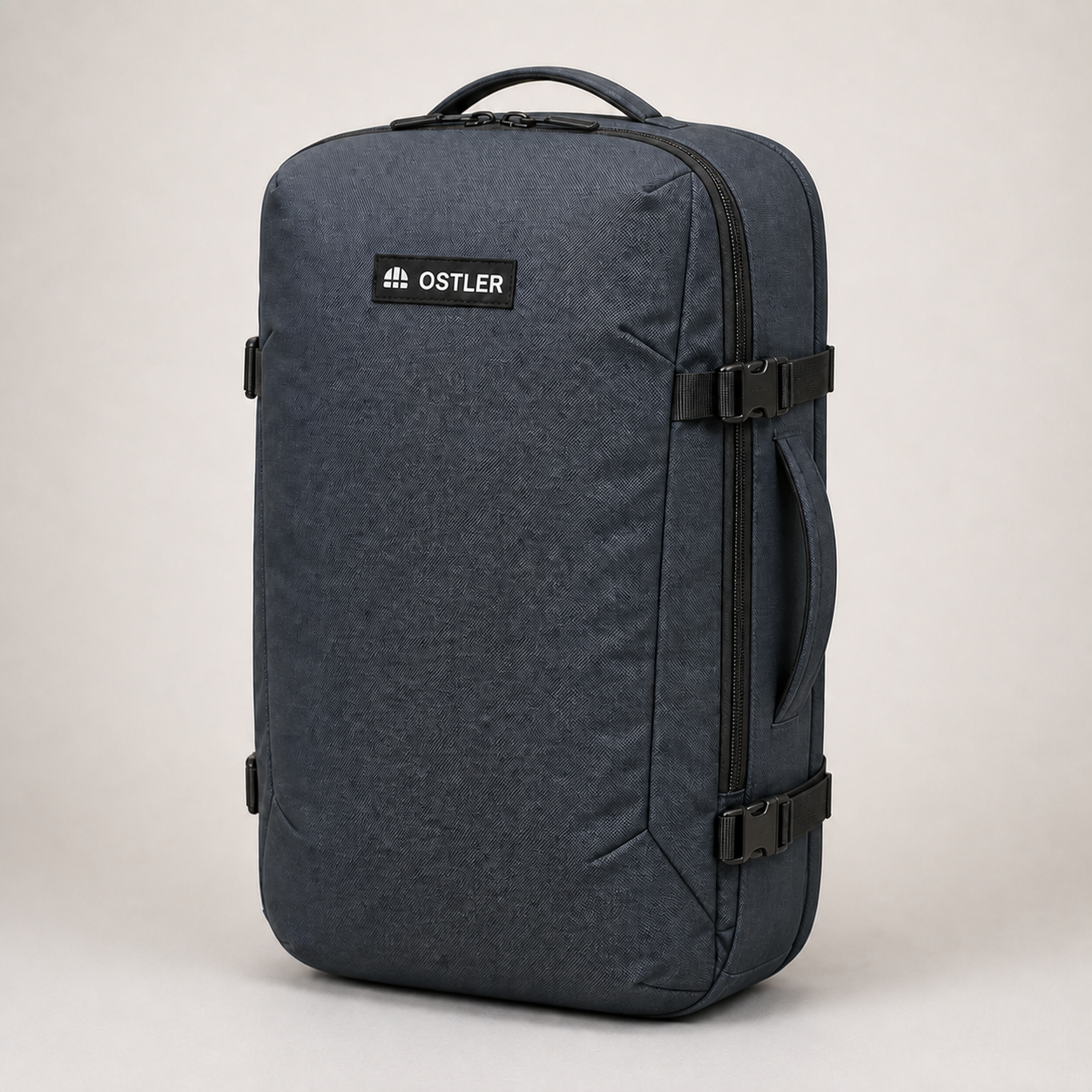 Transit Travel Pack 45L in Slate, three-quarter view